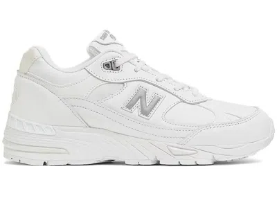 Pre-owned New Balance 991 Miuk Grey (women's) Sneakers In White/metallic Silver