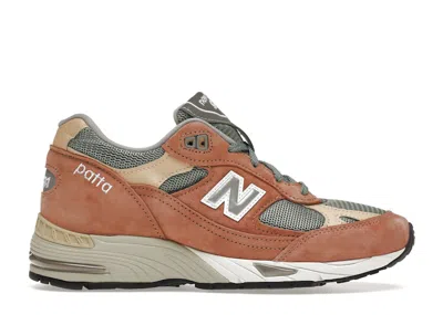 Pre-owned New Balance 991 Patta (women's) Sneakers In Cork/light Petrol