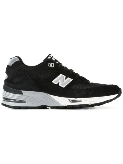 New Balance Suede And Mesh Trainers In Black