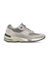 New Balance Miuk 991 Suede And Mesh Sneakers In Grey