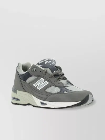 New Balance 991 Sneakers With Color Block Design In Gray