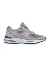 New Balance 991 V2 Miuk Suede Mesh Sneakers In Gray