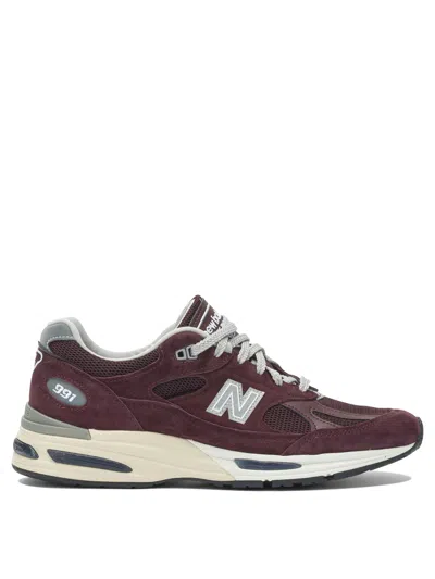 New Balance Suede And Mesh Sneakers With Rubber Sole In Brown