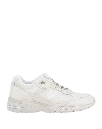 New Balance 991 Woman Sneakers Ivory Size 9.5 Leather In White