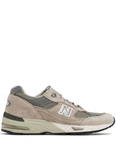 New Balance 991v1 Logo-patch Sneakers In Brown