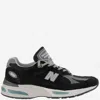 New Balance 991v2 Sneakers With Mesh Panels And Reflective Accents In Multi
