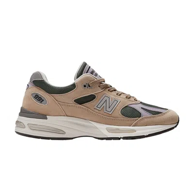 Pre-owned New Balance 991v2 Made In England 'essentially Offbeat Pack - Cement' | Tan | Men's Size 10 In Brown