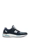 New Balance Black And Grey Suede-mesh Sneakers With Cushioned Sole In Black