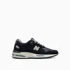 New Balance Mesh And Suede Sneakers With Reflective Accents In Navy D