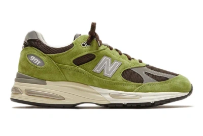 Pre-owned New Balance 991v2 Miuk Daniëlle Cathari Matcha In Pistacho/chocolate Brown