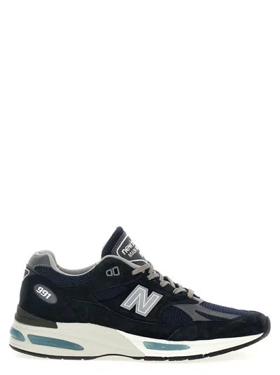 New Balance 991 Suede Low-top Sneakers In Blue