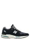 New Balance Mesh And Suede Sneakers With Reflective Accents In Blue