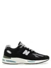 New Balance Mesh And Suede Sneakers With Reflective Accents In Black