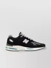 New Balance 991v2 Sneakers With Mesh Panels And Reflective Accents In Black