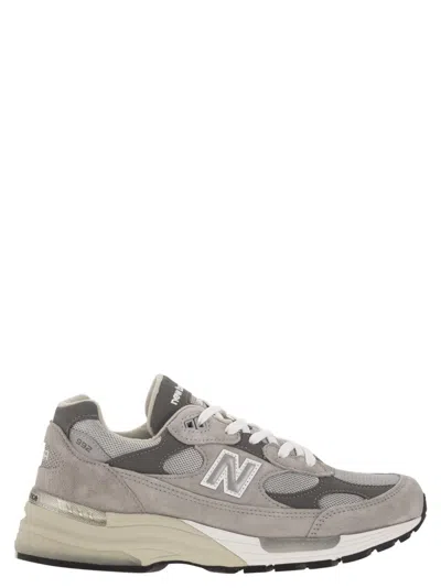 New Balance 992 Core Sneakers With Premium Suede And Mesh Construction In Gray