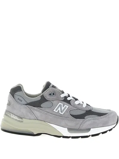 New Balance 992 Suede Leather Sneakers In Gray