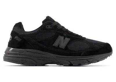 Pre-owned New Balance 993 Miusa Triple Black (women's) Sneakers In Core Black