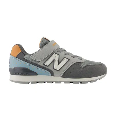 Pre-owned New Balance 996 Bungee Lace Top Strap Big Kid Wide 'grey White Blue' | Kid's Size 2
