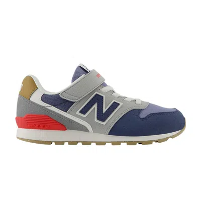 Pre-owned New Balance 996 Hook & Loop Little Kid Wide 'vintage Indigo Blast Red' | Blue | Kid's Size 11
