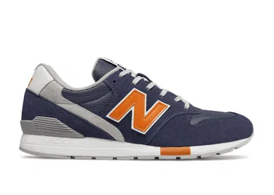 Pre-owned New Balance 996 Sneakers In Vintage Indigo/orange