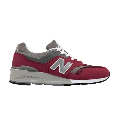Pre-owned New Balance 997 Made In Usa 'burgundy Grey' In Red