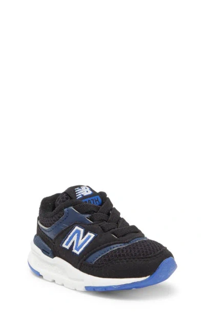 New Balance Kids' 997 Sneaker In Black/ Marine Blue
