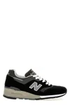 New Balance Suede Blend Sneakers Featuring Mesh Panels