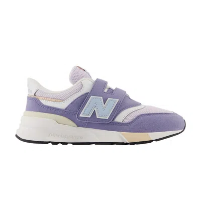 Pre-owned New Balance 997r Hook & Loop Little Kid Wide 'iridescent Purple Light Chrome Blue' | Kid's Size 12