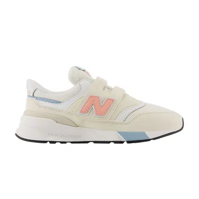 Pre-owned New Balance 997r Hook & Loop Little Kid Wide 'linen Omega Pink' | Cream | Kid's Size 12 In White