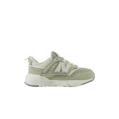 Pre-owned New Balance 997r New-b Hook & Loop Toddler 'olivine Linen' | Green | Infant Size 2