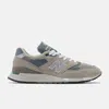 New Balance Multicolor Suede And Fabric U998gr Sneakers In Grey