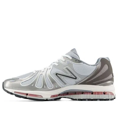 New Balance Mens Dark Silver Metallic Gra Abzorb 1890 Mesh Trainers In Gray