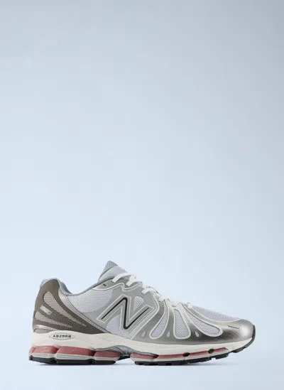 New Balance Mens Dark Silver Metallic Gra Abzorb 1890 Mesh Trainers In Gray