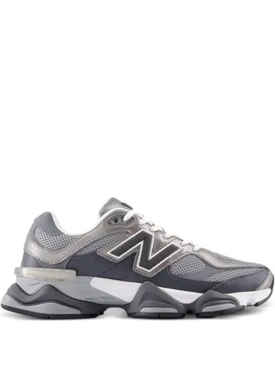 New Balance Unisex Synthetic Leather And Mesh Sneakers In Gray