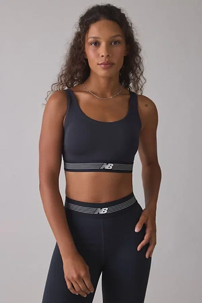New Balance Ac Train Medium Support Sports Bra In Black, Women's At Urban Outfitters In Multi