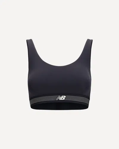 New Balance Ac Train Sports Bra In Black