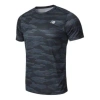 New Balance Accelerate Printed Ss T-shirt 'black Grey'
