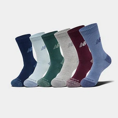 New Balance Active Crew Socks (6-pack) In Multi