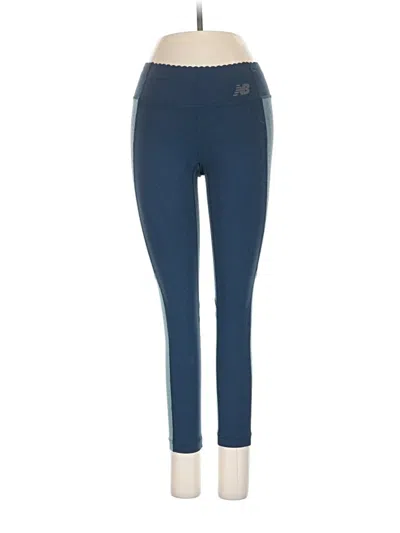 Pre-owned New Balance Active Pants In Blue