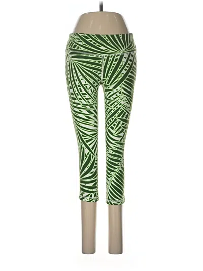Pre-owned New Balance Active Pants In Green
