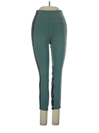 Pre-owned New Balance Active Pants In Green
