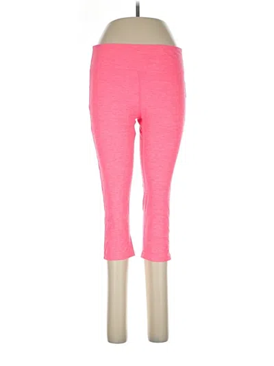 Pre-owned New Balance Active Pants In Pink