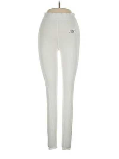 Pre-owned New Balance Active Pants In White