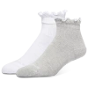 New Balance Active Ruffle 2pk Quarter Sock