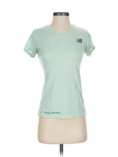 Pre-owned New Balance Active T-shirt In Green