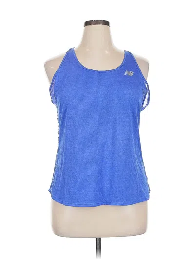 Pre-owned New Balance Active Tank Top In Blue