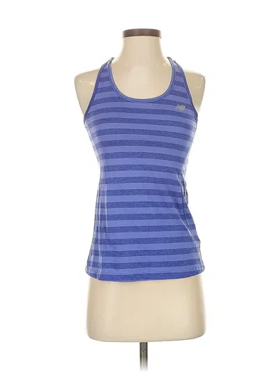 Pre-owned New Balance Active Tank Top In Blue