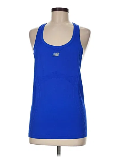 Pre-owned New Balance Active Tank Top In Blue