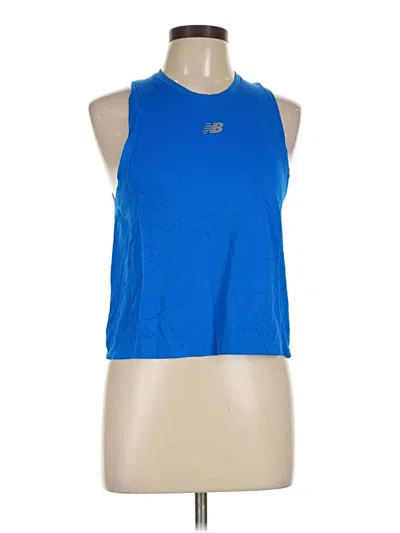 Pre-owned New Balance Active Tank Top In Blue