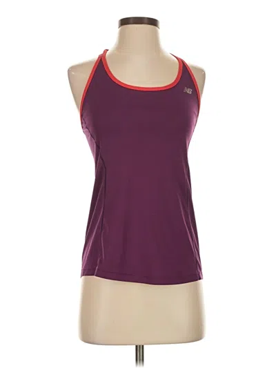 Pre-owned New Balance Active Tank Top In Burgundy